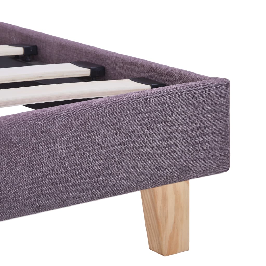 Cadre de lit Taupe Tissu 180 x 200 cm Lits & cadres de lit vidaXL   