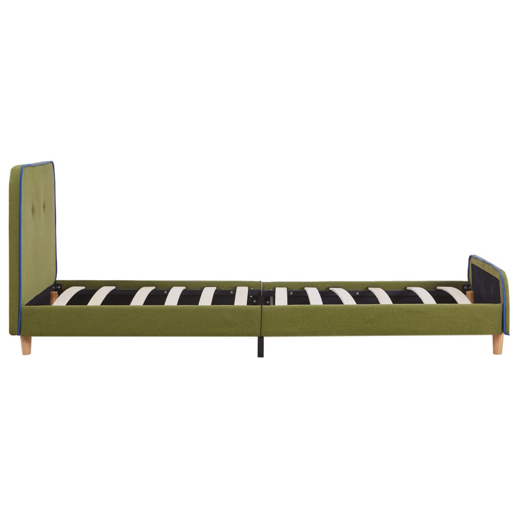 Cadre de lit Vert Tissu 90 x 200 cm Lits & cadres de lit vidaXL   