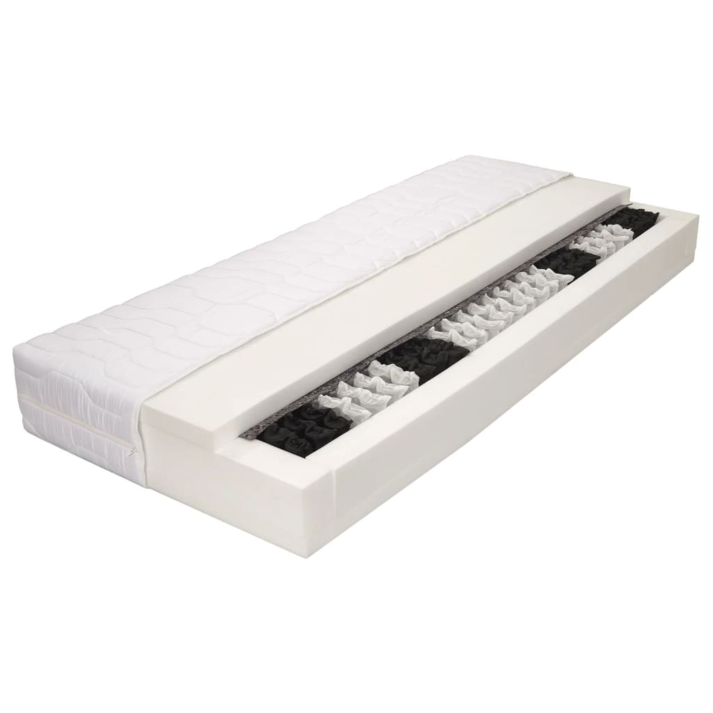 Matelas 80 x 200 cm 7 zones Ressort ensaché 20 cm H2 Matelas vidaXL   