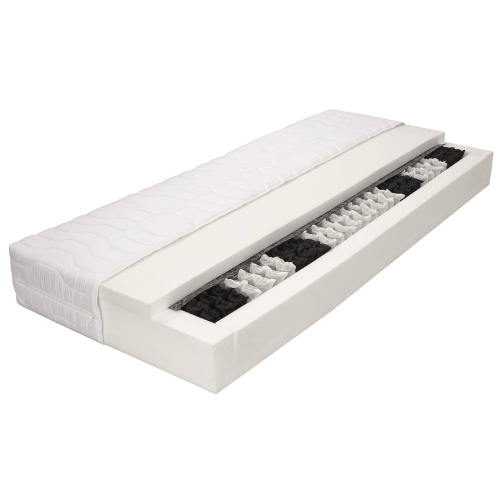 Matelas 120 x 200 cm 7 zones Ressort ensaché 20 cm H2 Matelas vidaXL