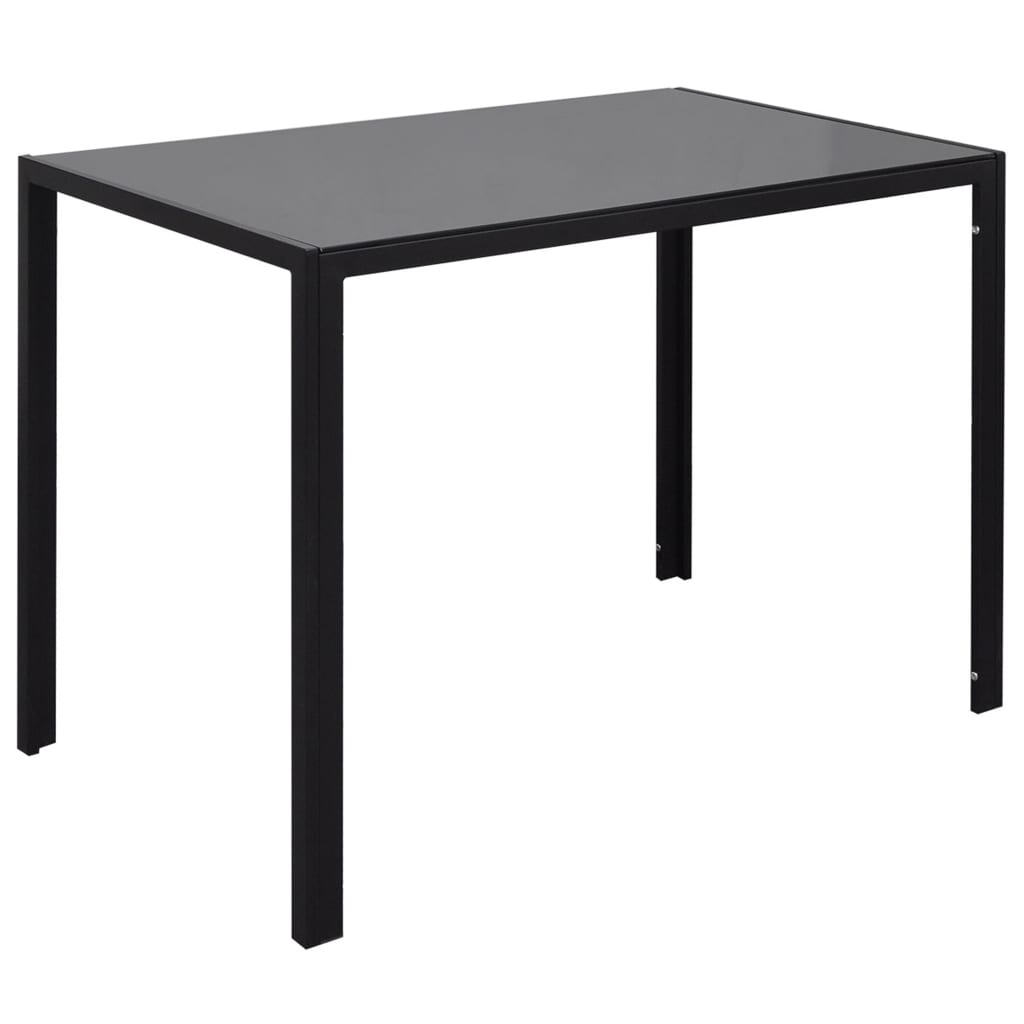 Ensemble de table à manger 7 pcs noir et blanc Meubles de salle à manger vidaXL   