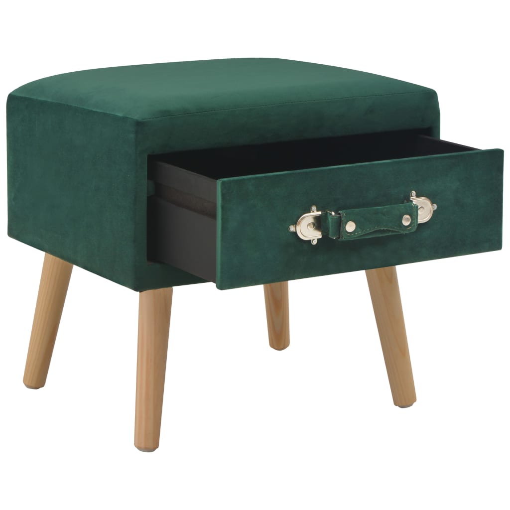 Tables de chevet 2 pcs Vert 40x35x40 cm Velours Tables de chevet vidaXL   