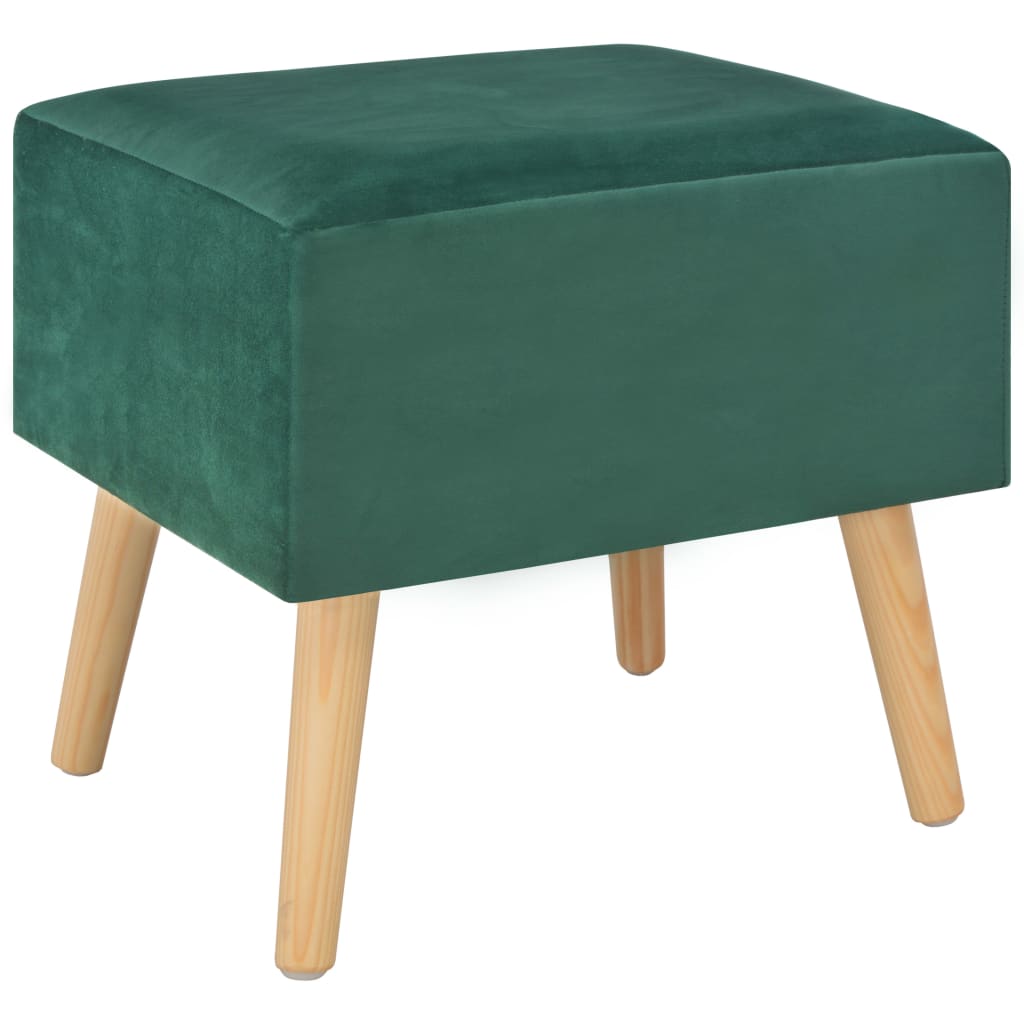 Tables de chevet 2 pcs Vert 40x35x40 cm Velours Tables de chevet vidaXL   