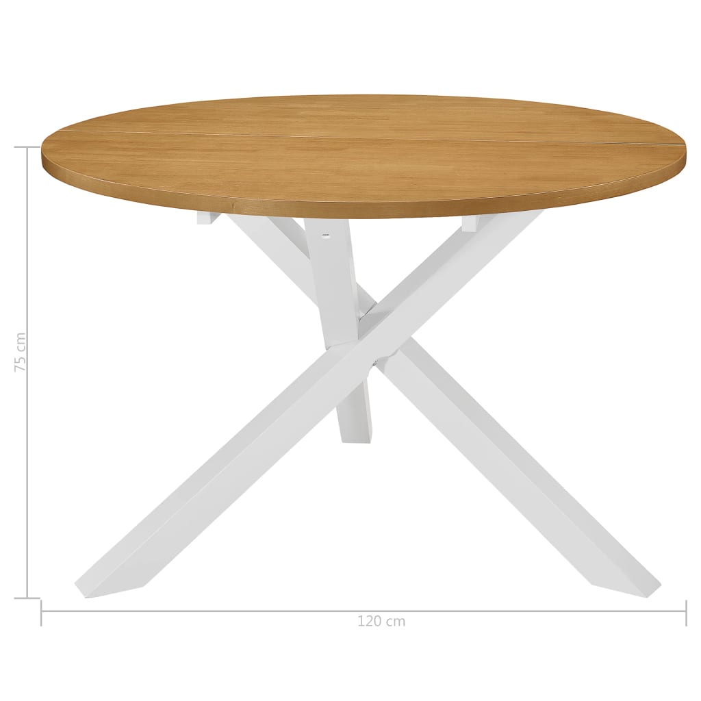 Mobilier de salle à manger 5 pcs MDF Blanc Meubles de salle à manger vidaXL   