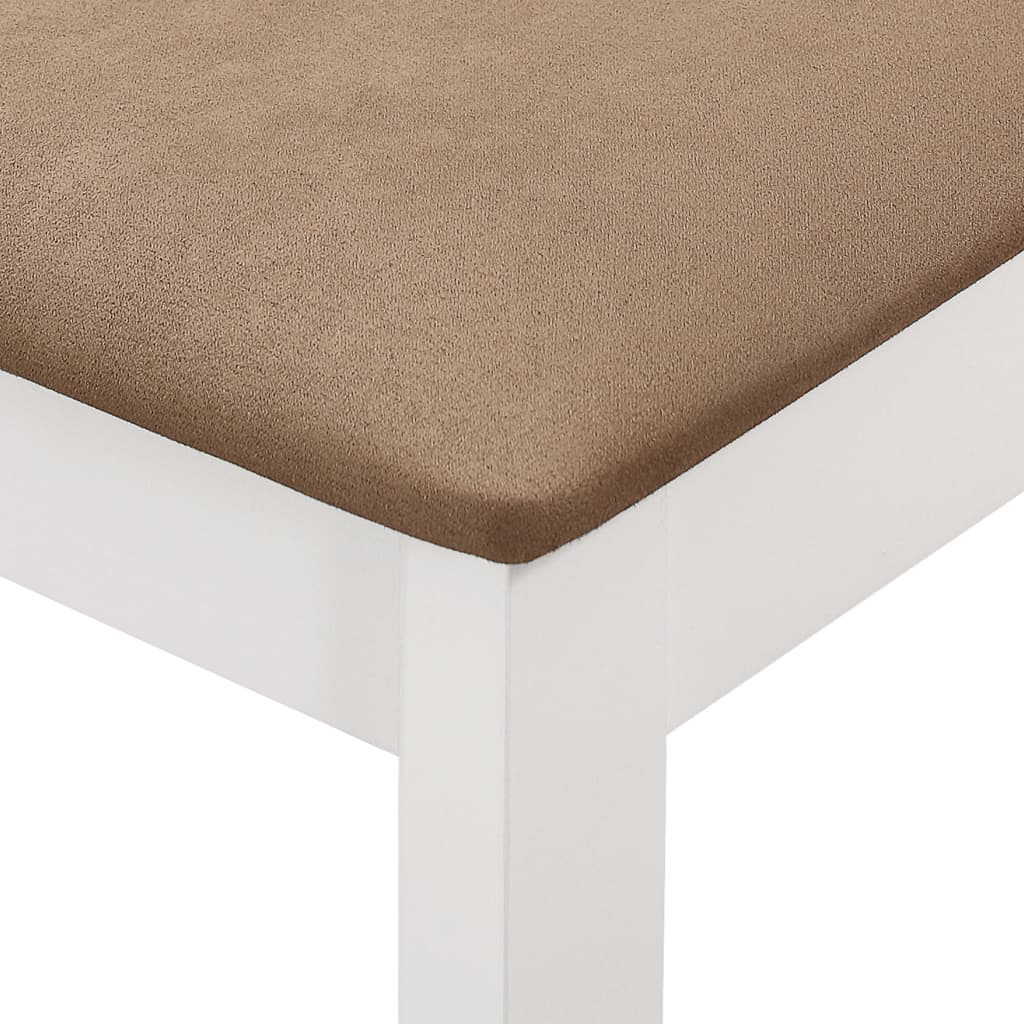 Mobilier de salle à manger 5 pcs MDF Blanc Meubles de salle à manger vidaXL   