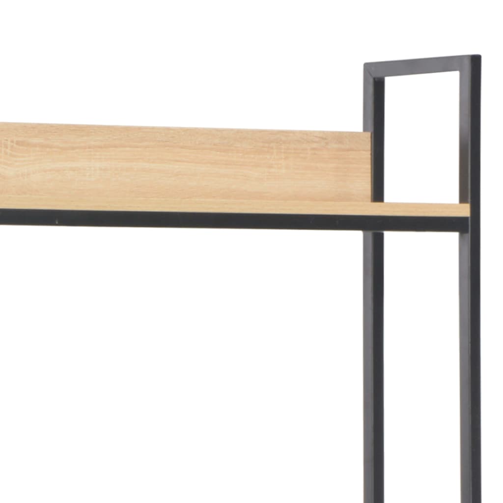 Bureau d'ordinateur Noir et chêne 120 x 60 x 138 cm Bureaux vidaXL   