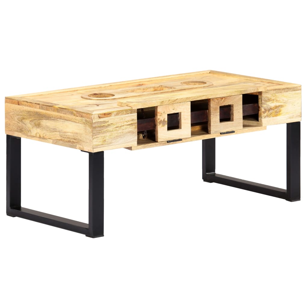 Table basse Style cassette 100x52x45 cm Bois de manguier massif Tables basses vidaXL