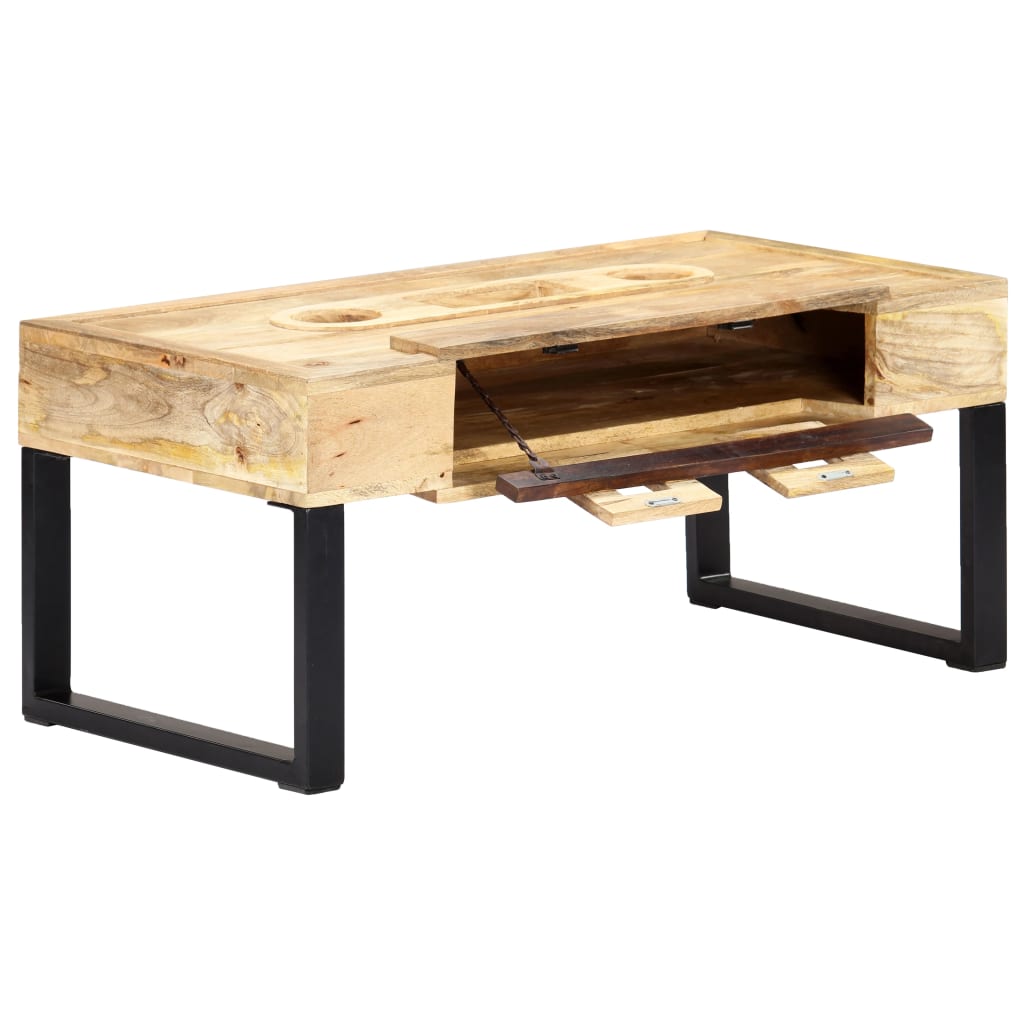 Table basse Style cassette 100x52x45 cm Bois de manguier massif Tables basses vidaXL