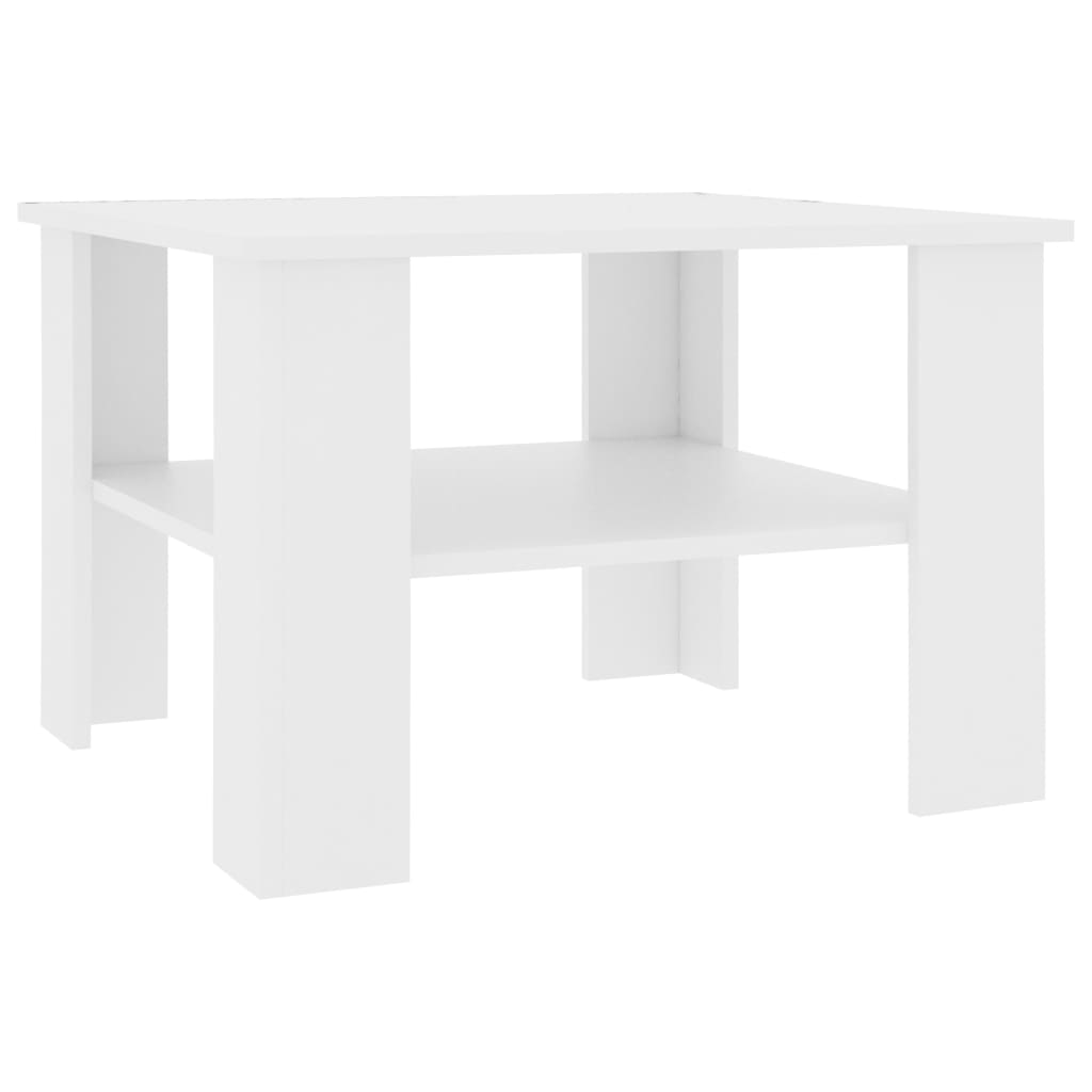 Table basse Blanc 60x60x42 cm Bois d’ingénierie Tables basses vidaXL   