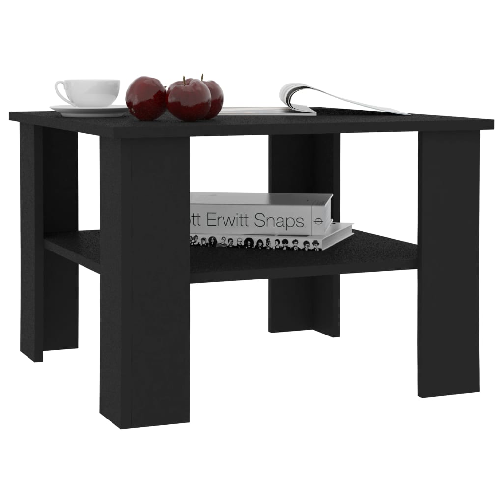 Table basse Noir 60x60x42 cm Bois d’ingénierie Tables basses vidaXL   