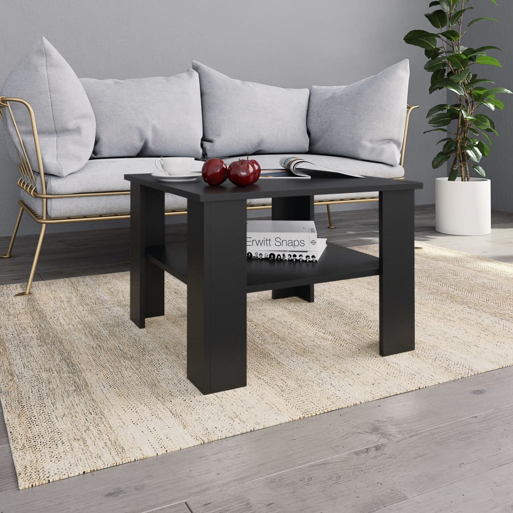 Table basse Noir 60x60x42 cm Bois d’ingénierie Tables basses vidaXL   