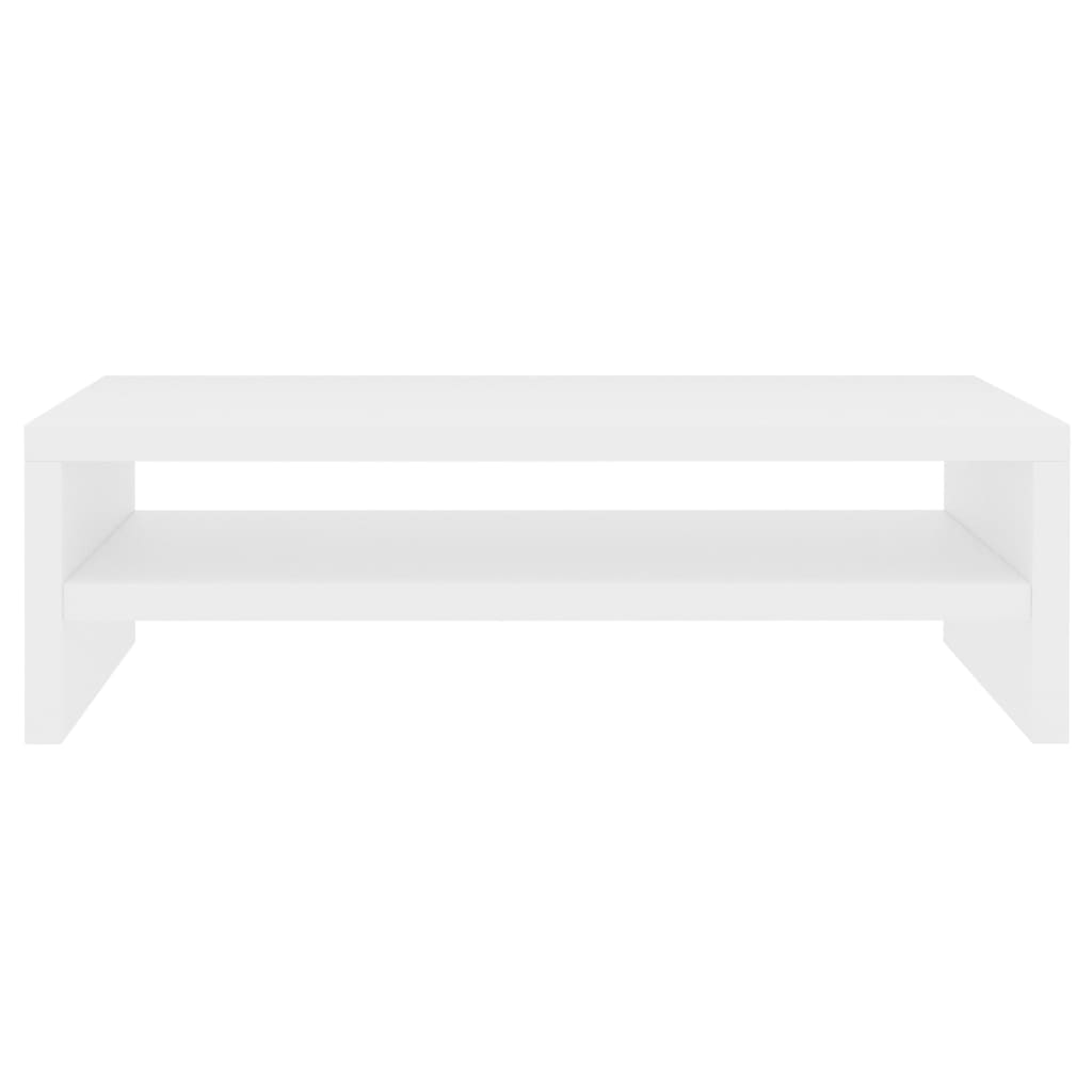 Support de moniteur Blanc 42 x 24 x 13 cm Bois d'ingénierie Meubles TV vidaXL   