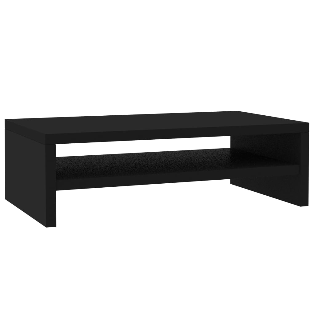 Support de moniteur Noir 42 x 24 x 13 cm Bois d'ingénierie Meubles TV vidaXL   