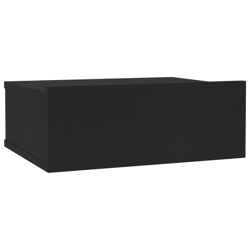 Table de chevet flottante Noir 40x30x15 cm Aggloméré Tables de chevet vidaXL   