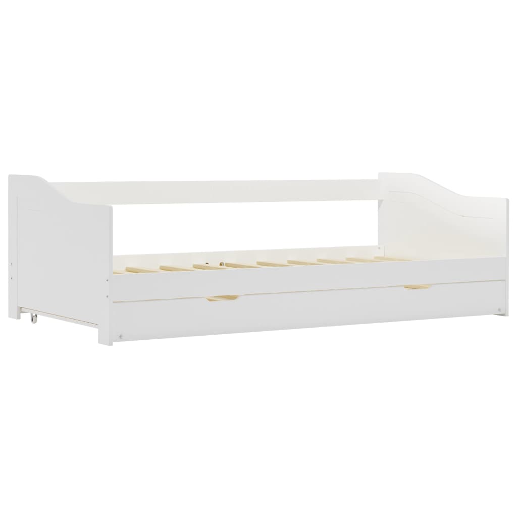 Cadre de lit extensible Blanc Bois de pin 90x200 cm Lits & cadres de lit vidaXL   