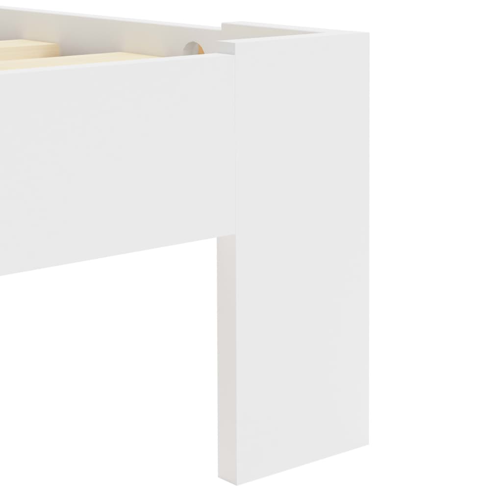 Cadre de lit Blanc Bois de pin massif 100 x 200 cm Lits & cadres de lit vidaXL   