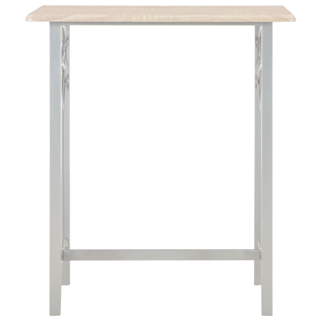 Ensemble de bar 3 pcs Bois et acier Meubles de salle à manger vidaXL   