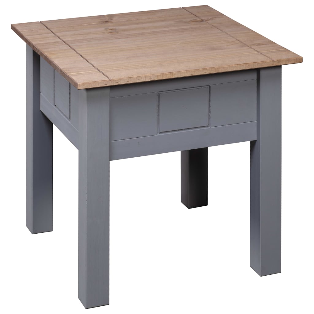 Table de chevet Gris 50,5x50,5x52,5 cm Pin Gamme Panama Tables de chevet vidaXL