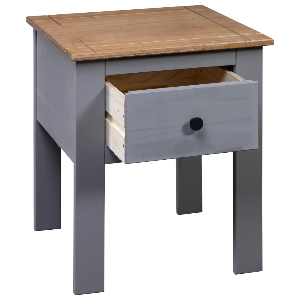 Table de chevet Gris 46x40x57 cm Pin Gamme Panama Tables de chevet vidaXL   