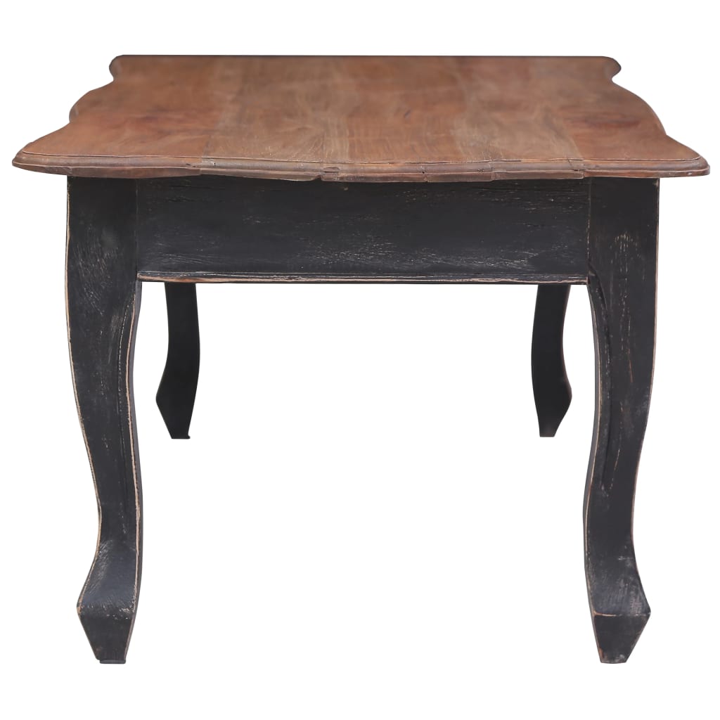 Table basse Noir 120x60x45 cm Bois d'acajou massif Tables basses vidaXL