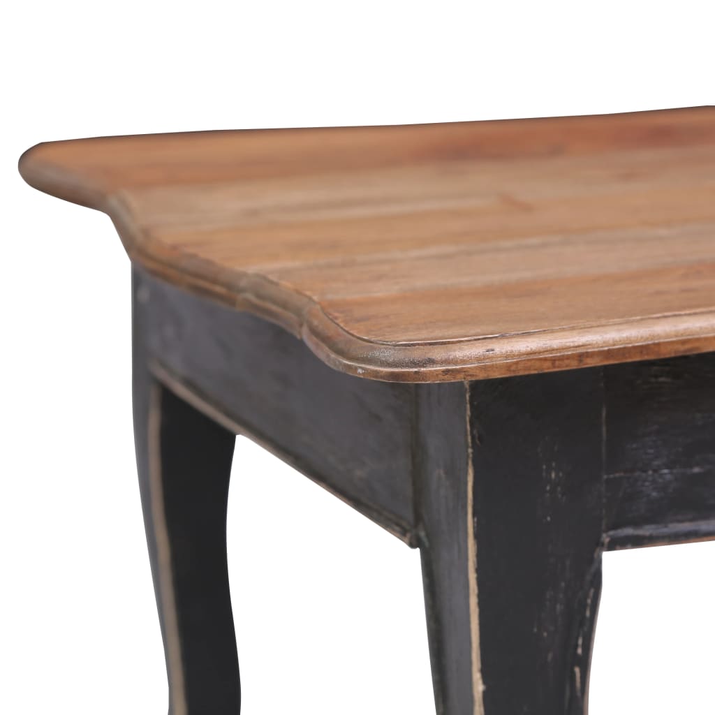 Table basse Noir 120x60x45 cm Bois d'acajou massif Tables basses vidaXL