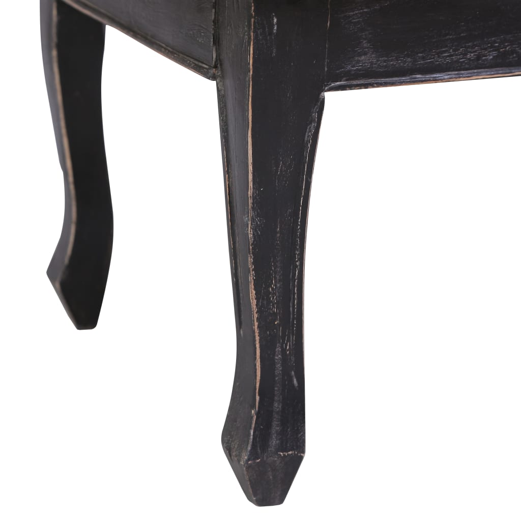 Table basse Noir 120x60x45 cm Bois d'acajou massif Tables basses vidaXL