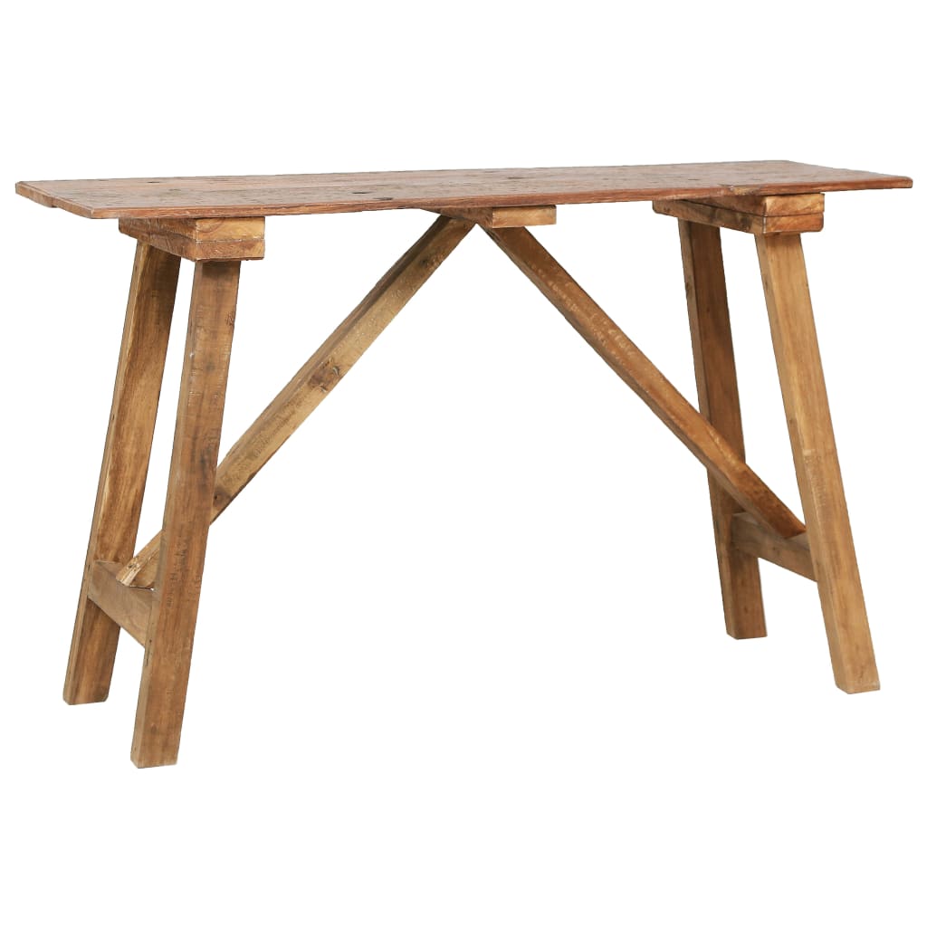 Table console 130x40x80 cm bois de récupération mélangé Tables d'appoint vidaXL