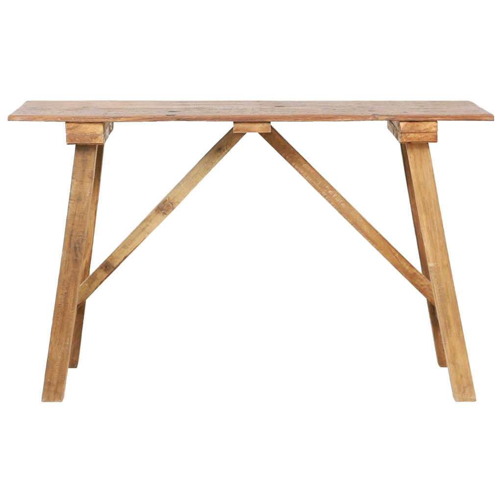 Table console 130x40x80 cm bois de récupération mélangé Tables d'appoint vidaXL