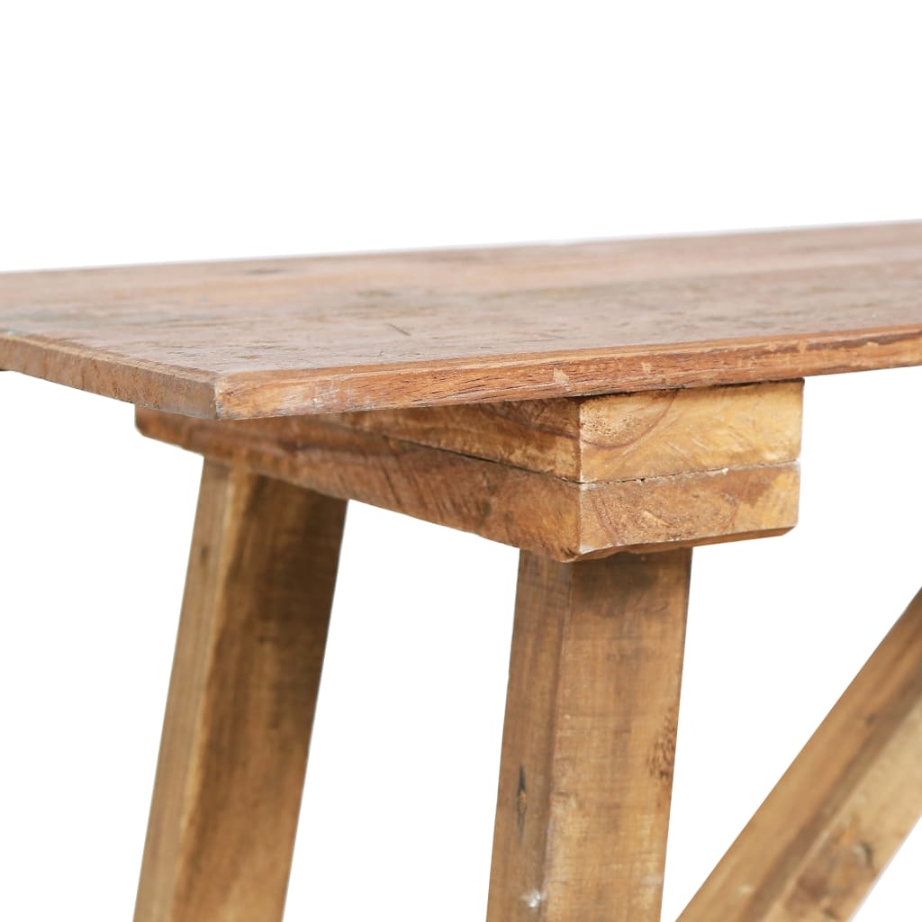 Table console 130x40x80 cm bois de récupération mélangé Tables d'appoint vidaXL