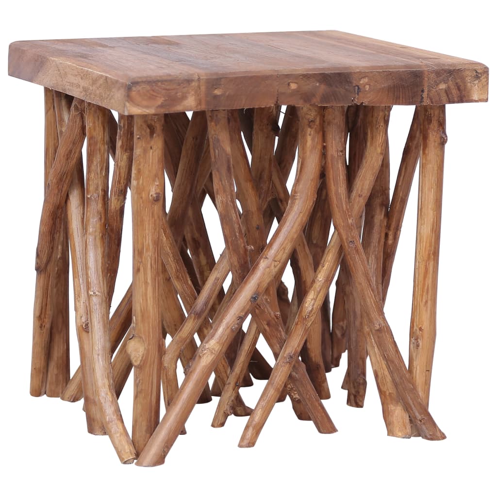 Table basse en rondin 40x40x40 cm bois de récupération mélangé Tables basses vidaXL