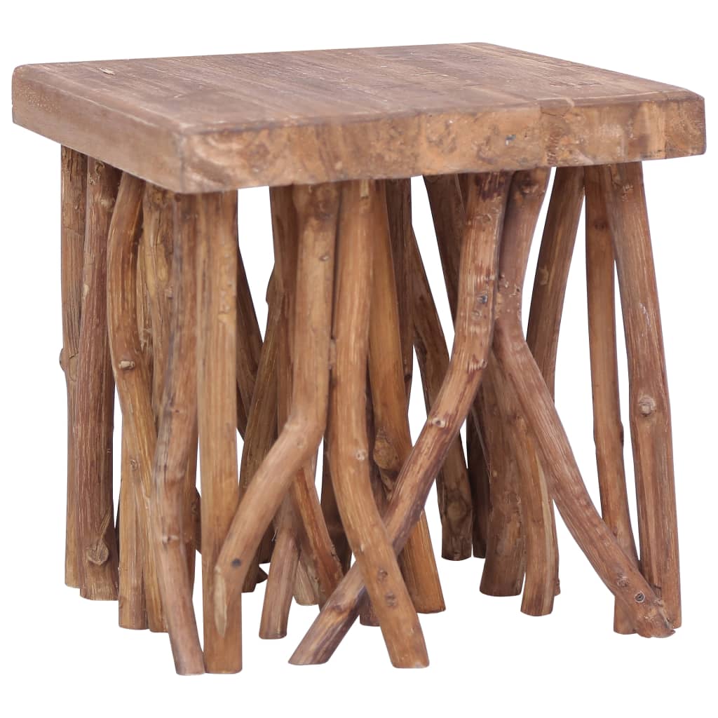 Table basse en rondin 40x40x40 cm bois de récupération mélangé Tables basses vidaXL