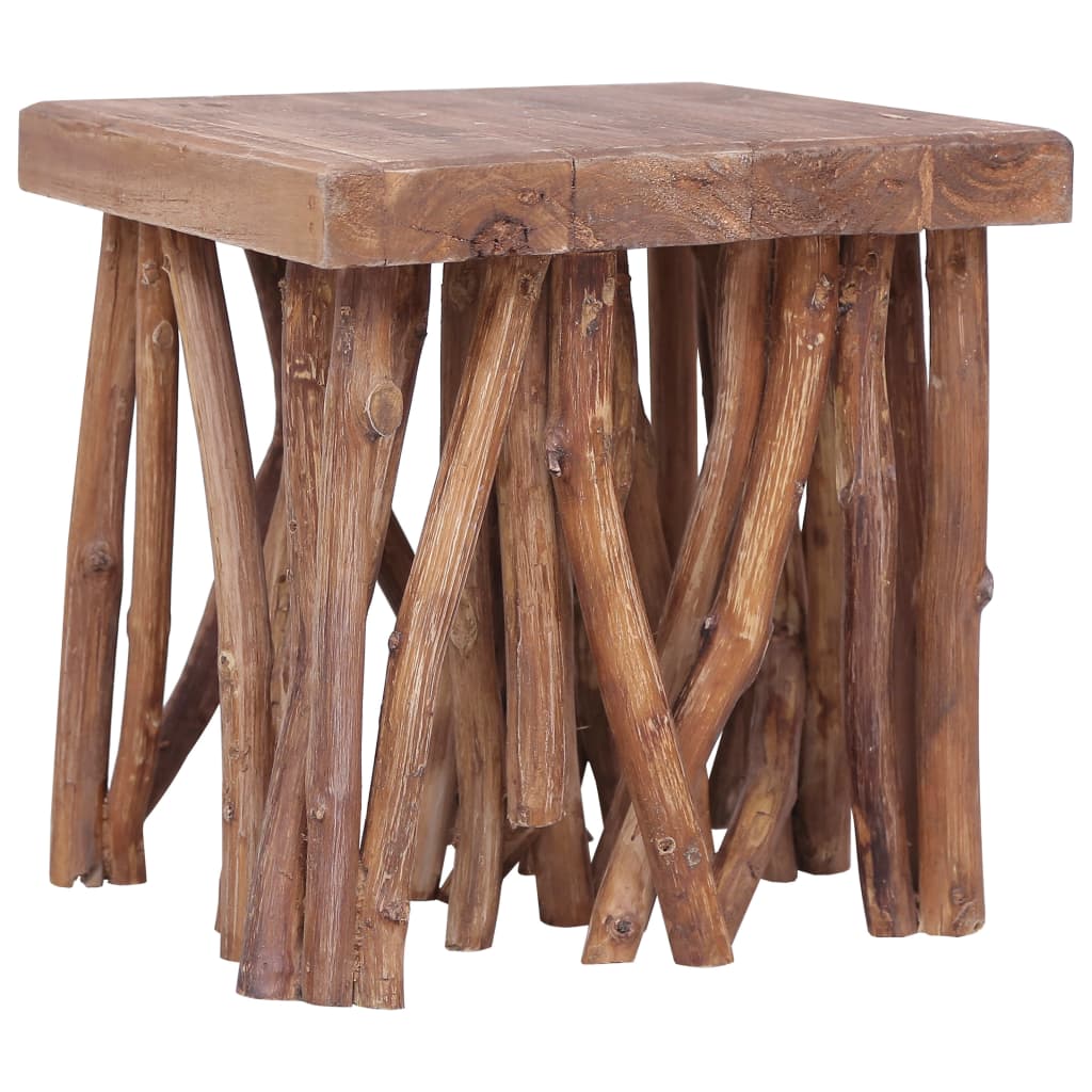 Table basse en rondin 40x40x40 cm bois de récupération mélangé Tables basses vidaXL