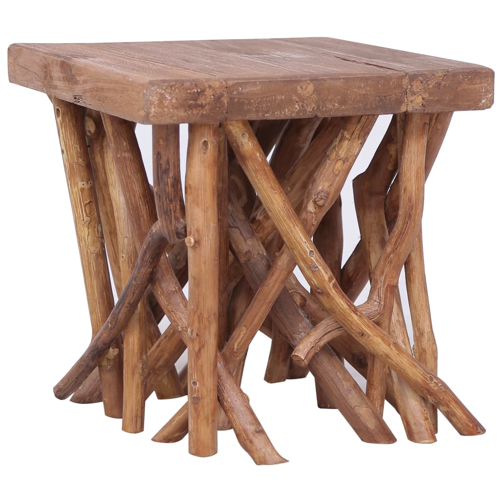 Table basse en rondin 40x40x40 cm bois de récupération mélangé Tables basses vidaXL