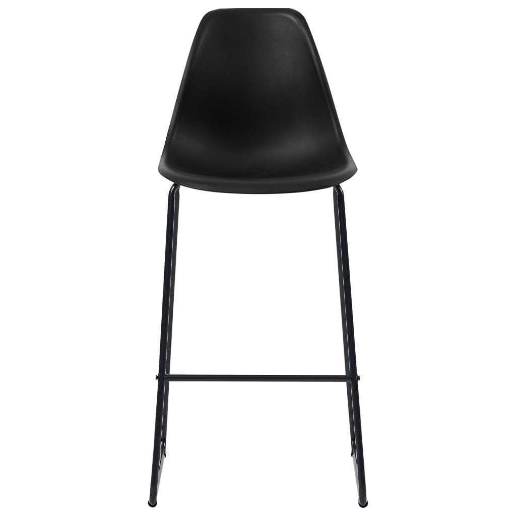 Chaises de bar lot de 2 noir plastique Tabourets de bar vidaXL   