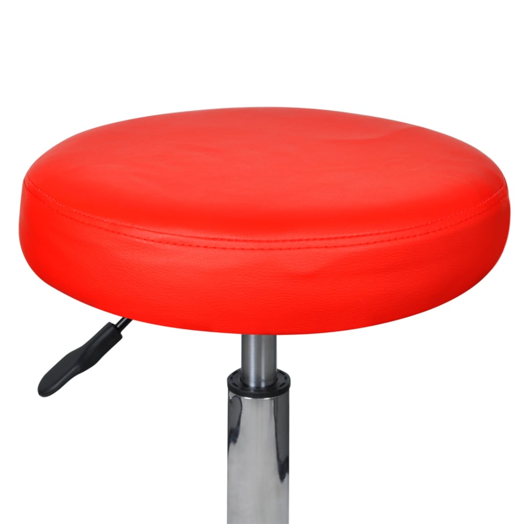 Tabourets de bureau lot de 2 Rouge 35,5x84 cm Similicuir Chaises de bureau vidaXL