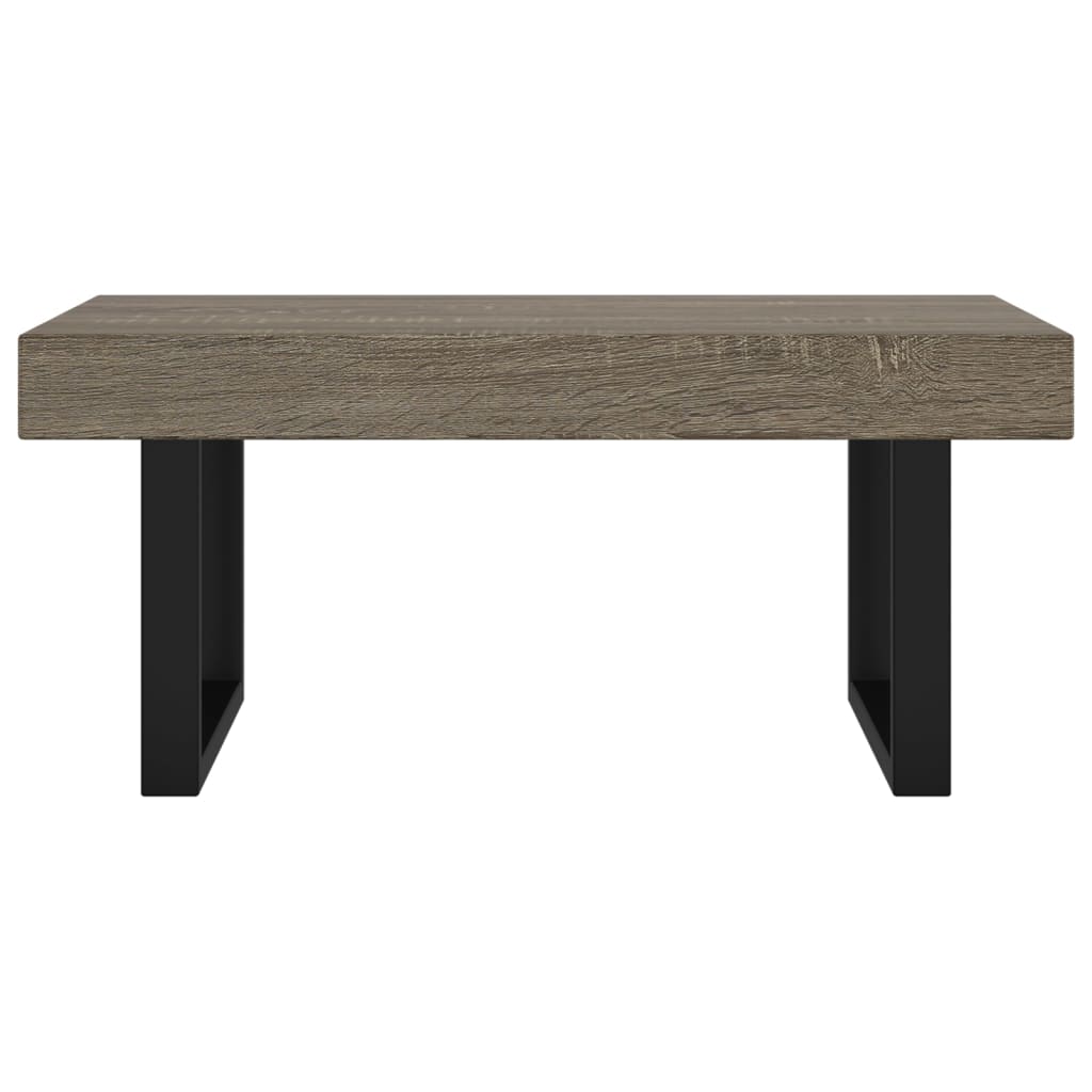 Table basse Gris et noir 90x45x40 cm MDF et fer Tables basses vidaXL   