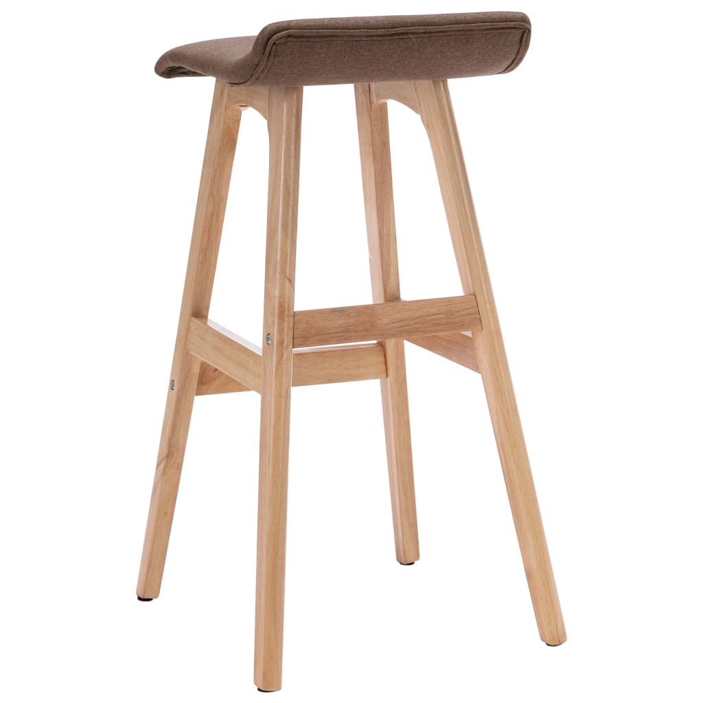 Tabourets de bar lot de 2 taupe tissu Tabourets de bar vidaXL