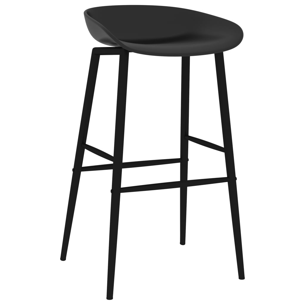 Chaises de bar lot de 2 noir Tabourets de bar vidaXL   