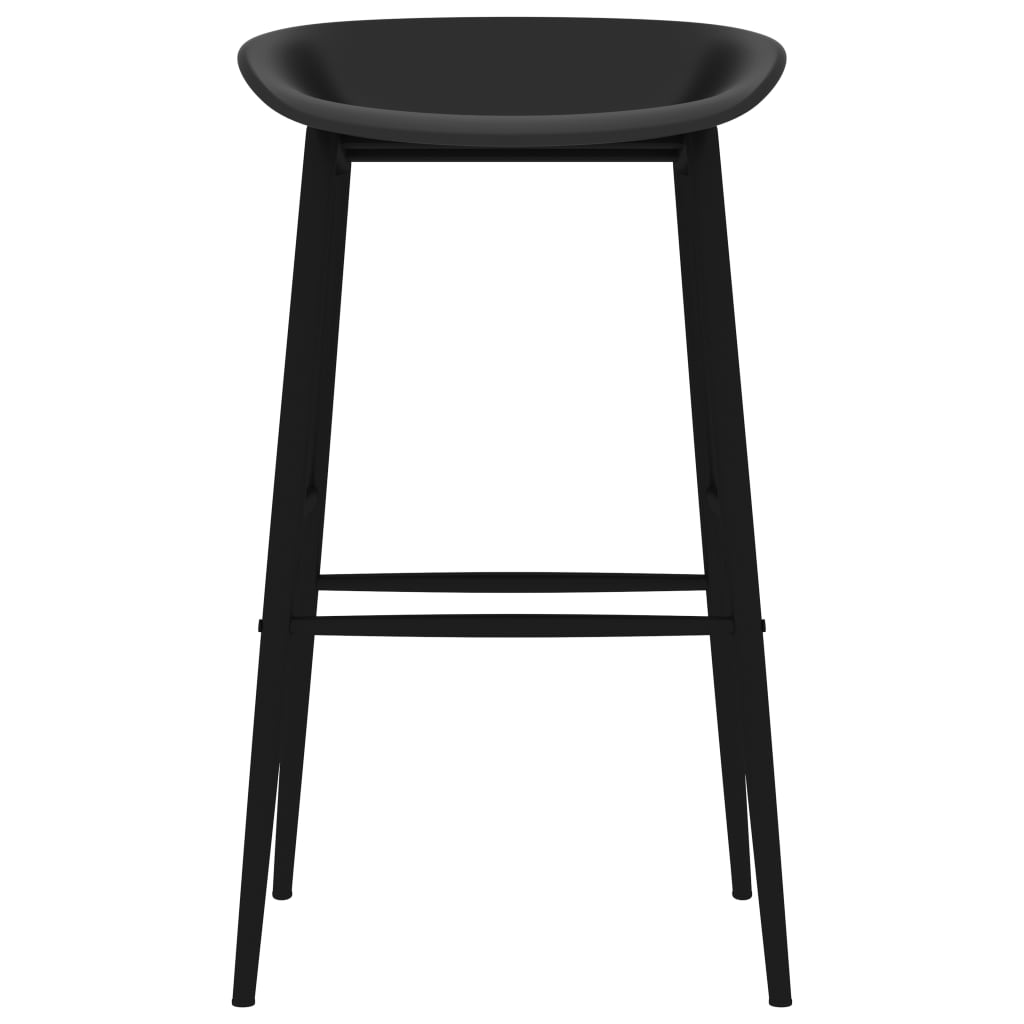 Chaises de bar lot de 2 noir Tabourets de bar vidaXL   