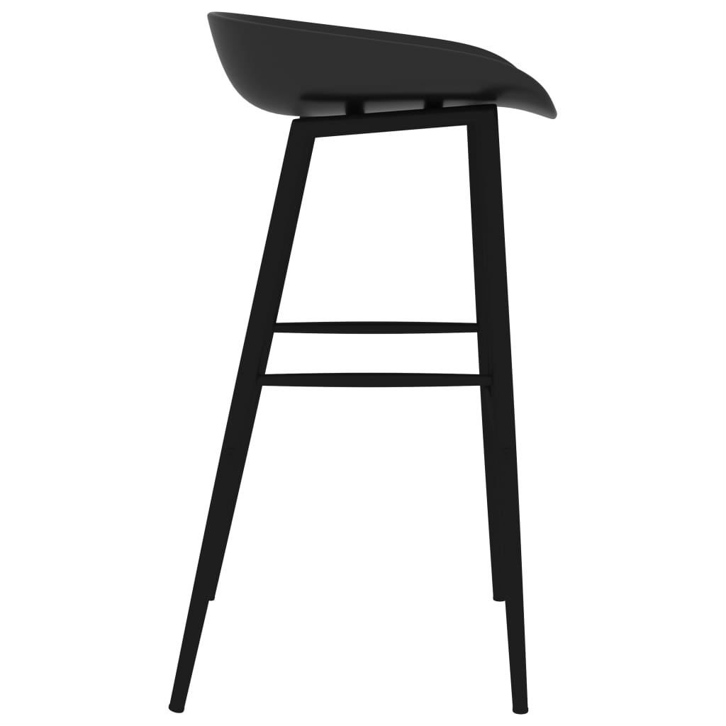 Chaises de bar lot de 2 noir Tabourets de bar vidaXL   