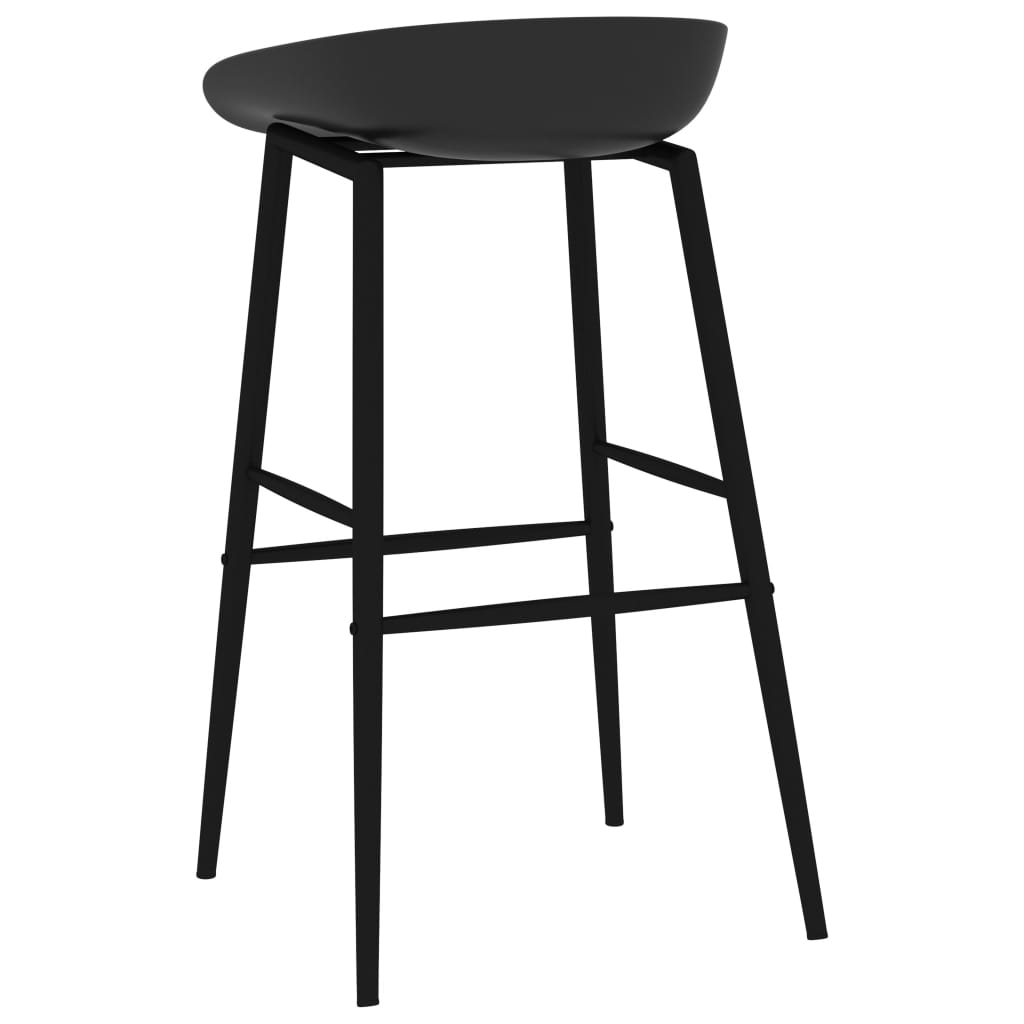 Chaises de bar lot de 2 noir Tabourets de bar vidaXL   