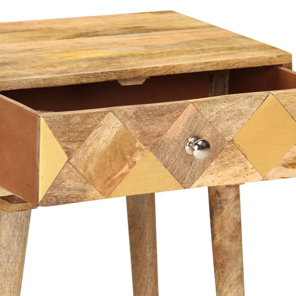 Table de chevet 43 x 30 x 58 cm Bois de manguier massif Tables de chevet vidaXL   