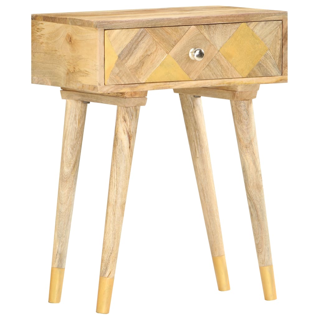 Table de chevet 43 x 30 x 58 cm Bois de manguier massif Tables de chevet vidaXL   