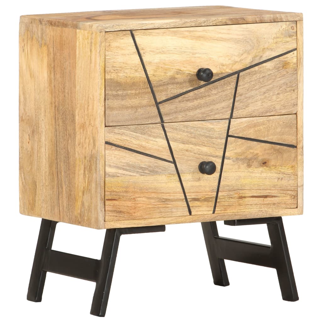 Table de chevet 40x30x50 cm Bois de manguier massif Tables de chevet vidaXL