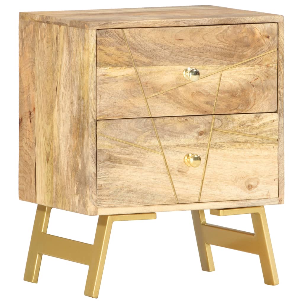 Table de chevet 40x30x50 cm Bois de manguier massif Tables de chevet vidaXL