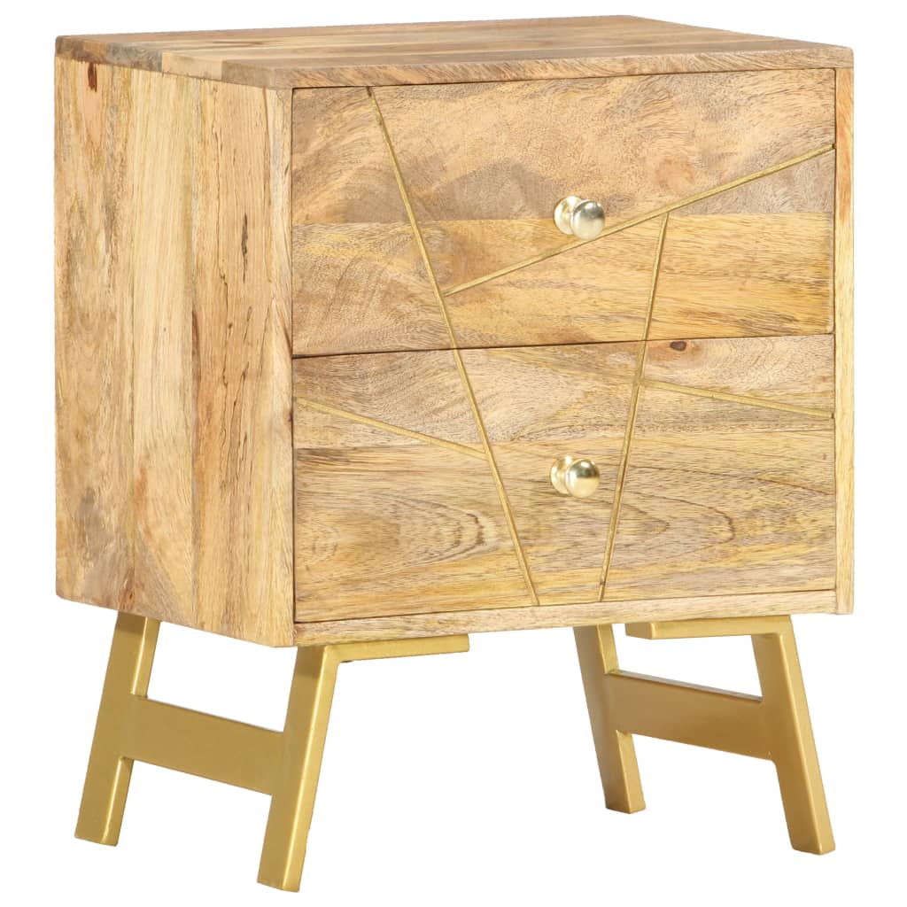 Table de chevet 40x30x50 cm Bois de manguier massif Tables de chevet vidaXL