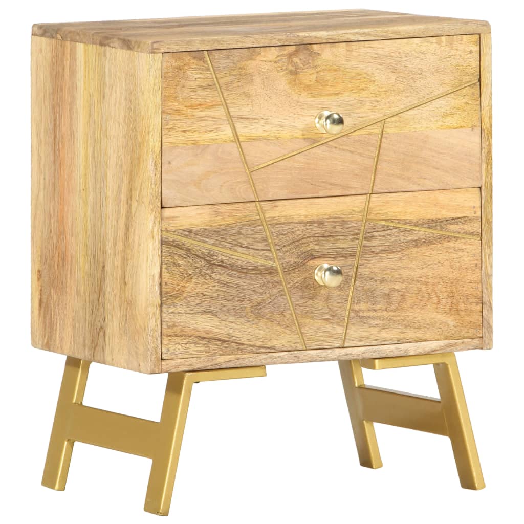 Table de chevet 40x30x50 cm Bois de manguier massif Tables de chevet vidaXL