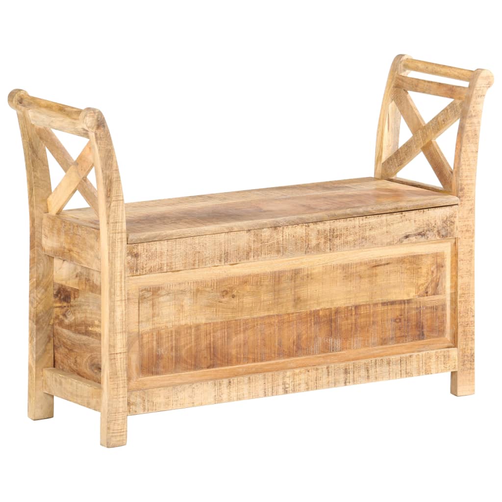 Banc d'entrée 103x33x72 cm Bois de manguier solide Bancs coffres vidaXL