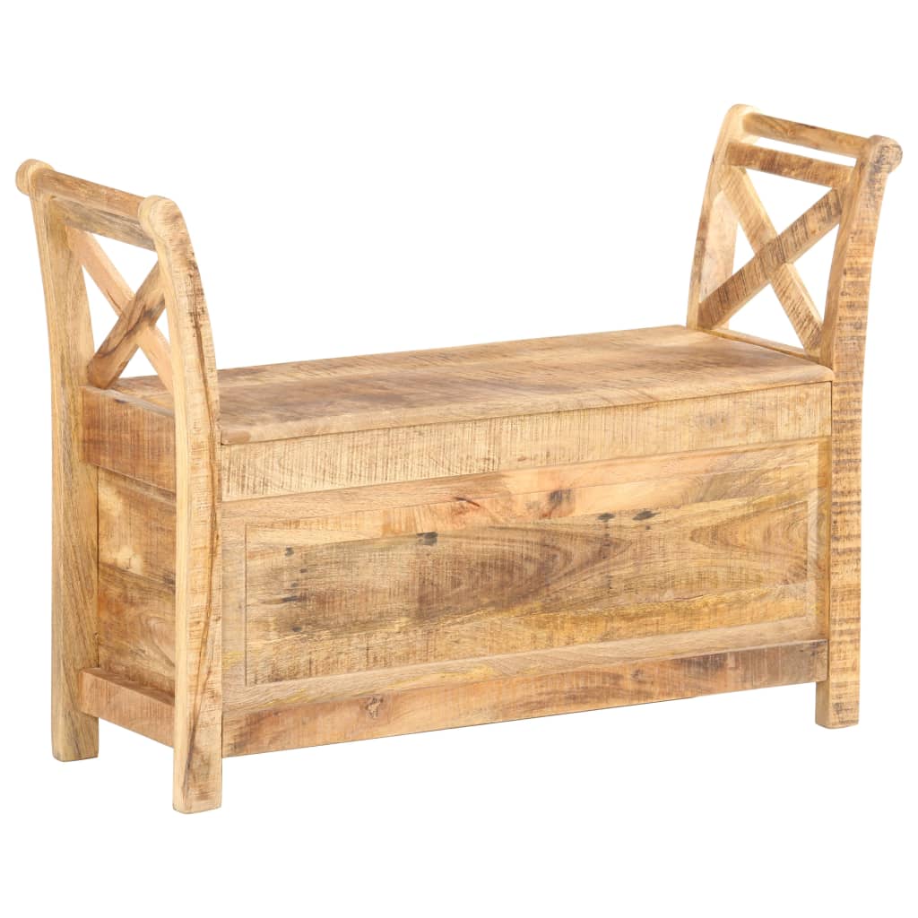 Banc d'entrée 103x33x72 cm Bois de manguier solide Bancs coffres vidaXL