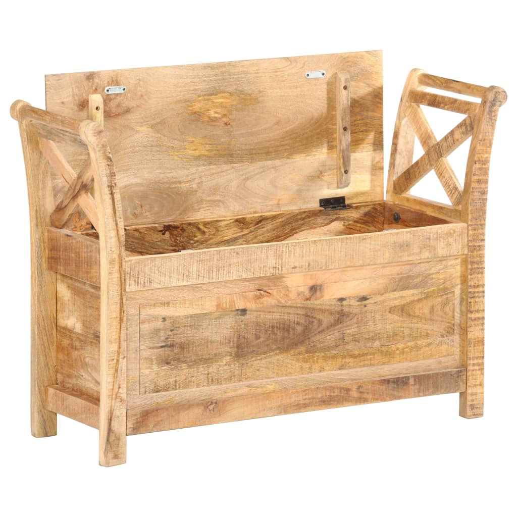 Banc d'entrée 103x33x72 cm Bois de manguier solide Bancs coffres vidaXL